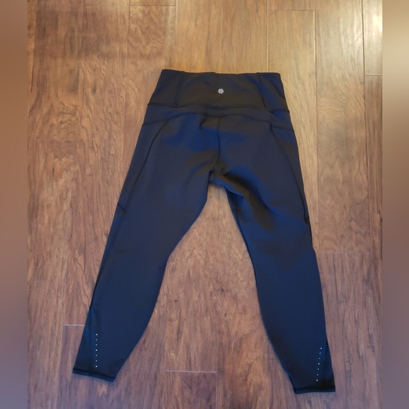 Rainier Athleta Tights Set - Black And Green Women's Leggings - M - Picture 9 of 10